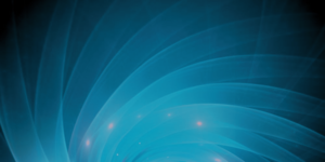 Abstract blue background with swirling translucent wave-like patterns and glowing light points, evoking a sense of energy, motion, and tranquility.