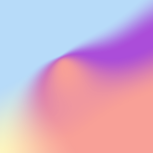 Abstract gradient design featuring a smooth blend of soft blue, peach, purple, and yellow tones, creating a calming visual effect.