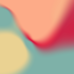 Abstract gradient design featuring soft pastel shades of peach, teal, yellow, and red