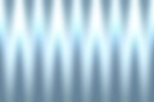 Soft blue abstract waves and vertical light gradients, symbolizing the gentle flow of Qigong sound and healing, evoking calmness and energy balance.