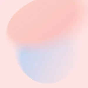 Soft abstract blend of pastel pink and blue shapes, symbolizing the themes of Living Wisdom Mastery, Healing, Liberation, and Contribution.