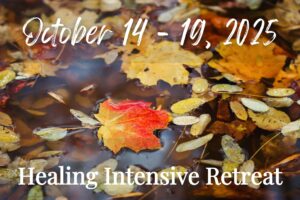 Promotional image for the Healing Intensive Retreat, on October 14-19, 2025