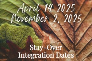 Promotional image for Stay-Over Integration Dates, April 14 and November 2, 2025
